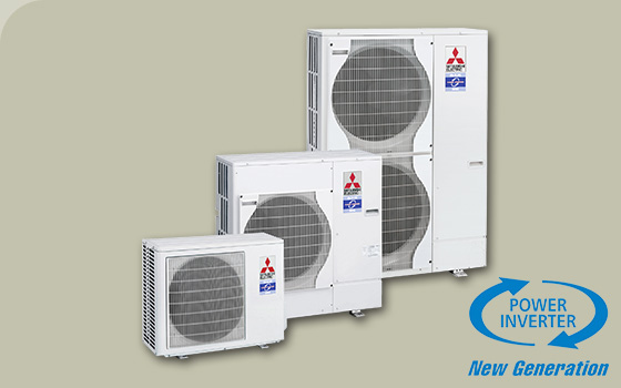 Venkovní jednotky tepelných čerpadel s názvem Power Inverter – New Generation
